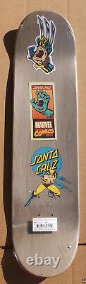 Santa Cruz X Marvel Wolverine Screaming Hand Skateboard Deck Rare