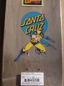 Santa Cruz X Marvel Wolverine Screaming Hand Skateboard Deck Rare