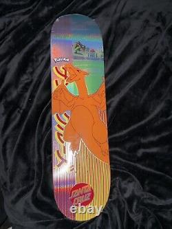 Santa Cruz X Pokemon Charizard Skateboard Deck Holo Foil RARE 8.0 x 31.6