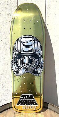 Santa Cruz X Star Wars GOLD Phasma Stormtrooper SDCC Limited Skateboard