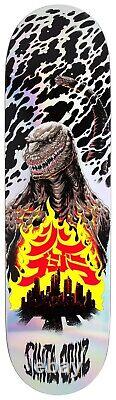 Santa Cruz x Godzilla Shin Knox Silver Foil 8.5 Skateboard Deck