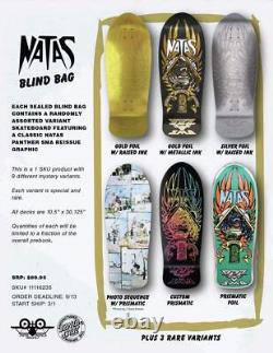 Santa Cruz x SMA Natas Kaupas Panther Reissue Blind Bag Series Skateboard Deck