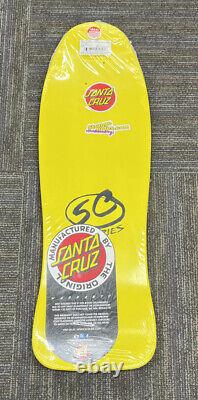 Santa cruz Jeff Kendal Graffiti Skateboard Deck Yellow Reissue