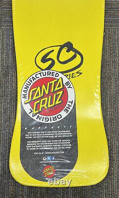 Santa cruz Jeff Kendal Graffiti Skateboard Deck Yellow Reissue