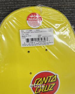 Santa cruz Jeff Kendal Graffiti Skateboard Deck Yellow Reissue