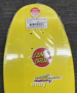 Santa cruz Jeff Kendal Graffiti Skateboard Deck Yellow Reissue