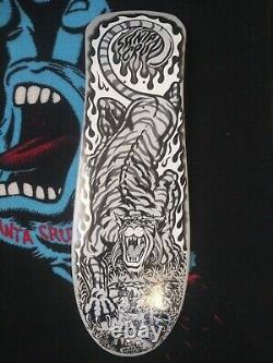 Santa cruz salba tiger dust to dust skateboard deck new blem