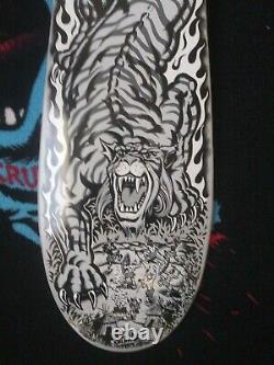 Santa cruz salba tiger dust to dust skateboard deck new blem