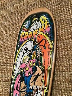 Santacruz VTG Skateboard Deck Claus Grabke Melting Clocks Jim Phillips Artwork