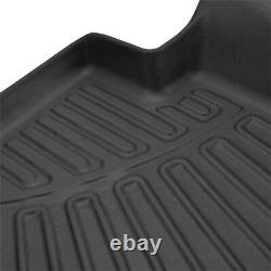 Set Rubber Floor Mats 2 Row Liner All Weather for Hyundai Santa Cruz 2022-2024