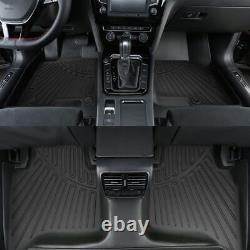 Set Rubber Floor Mats 2 Row Liner All Weather for Hyundai Santa Cruz 2022-2024