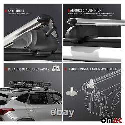 Silver Roof Rail Rack Alu Cross Bars Luggage Carrier For HYUNDAI Santa Cruz 2022