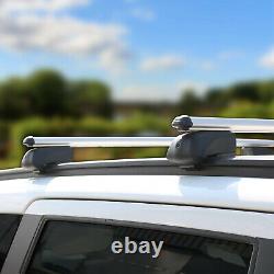 Silver Roof Rail Rack Alu Cross Bars Luggage Carrier For HYUNDAI Santa Cruz 2022