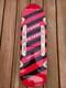Skaterbuilt Not Santa Cruz Duane Peters Red / Black Stripes Signed 2nd run 45/50