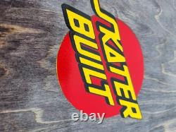 Skaterbuilt Not Santa Cruz Duane Peters Red / Black Stripes Signed 2nd run 45/50