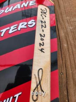 Skaterbuilt Not Santa Cruz Duane Peters Red / Black Stripes Signed 2nd run 45/50