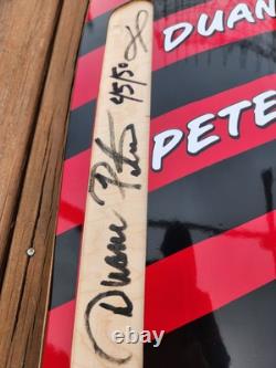 Skaterbuilt Not Santa Cruz Duane Peters Red / Black Stripes Signed 2nd run 45/50