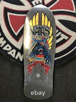 Sma Natas Kaupas Panther Metallic Grey Skateboard Deck Reissue Santa Cruz