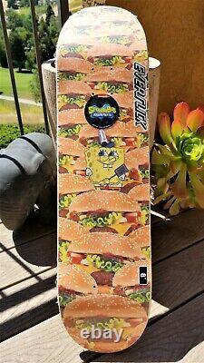 SpongeBob SquarePants Krabby Patty Everslick Santa Cruz Skateboard Deck 8.0