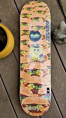 SpongeBob SquarePants Krabby Patty Everslick Santa Cruz Skateboard Deck 8.0