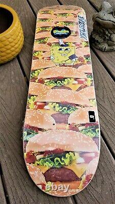 SpongeBob SquarePants Krabby Patty Everslick Santa Cruz Skateboard Deck 8.0