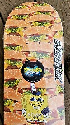 SpongeBob SquarePants Krabby Patty Everslick Santa Cruz Skateboard Deck 8.0