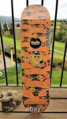 SpongeBob SquarePants Krabby Patty Everslick Santa Cruz Skateboard Deck 8.0