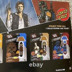 Star Wars Tech Deck Santa Cruz Skateboard 10 Board Set ToysRus New FETT LEIA HAN