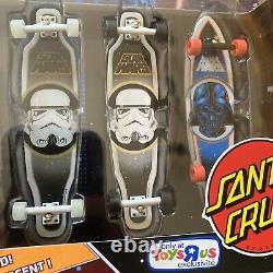 Star Wars Tech Deck Santa Cruz Skateboard 10 Board Set ToysRus New FETT LEIA HAN