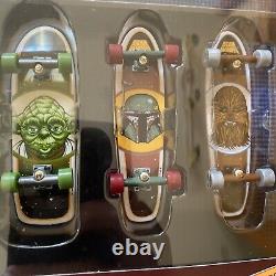 Star Wars Tech Deck Santa Cruz Skateboard 10 Board Set ToysRus New FETT LEIA HAN