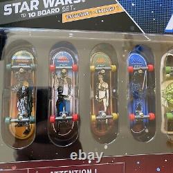 Star Wars Tech Deck Santa Cruz Skateboard 10 Board Set ToysRus New FETT LEIA HAN