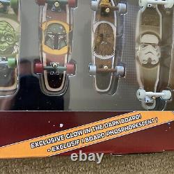 Star Wars Tech Deck Santa Cruz Skateboard 10 Board Set ToysRus New FETT LEIA HAN