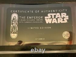 Star Wars x Santa Cruz Collectible Skateboard Deck Emperor RARE NewithUnopened