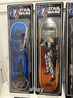Star Wars x Santa Cruz Collectors Edition Skateboard Deck COMPLETE Set of 4
