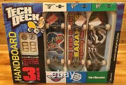 Tech Deck Handboard 3 Pack Tony Hawk Birdhouse Brigade Santa Cruz NEW Skateboard