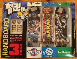 Tech Deck Handboard 3 Pack Tony Hawk Birdhouse Brigade Santa Cruz NEW Skateboard