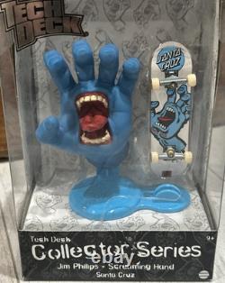 Tech Deck Santa Cruz Screaming Hand Jim Phillips Collector Series VINYL Blue New