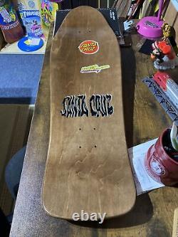 Tom Knox Fire Pit Santa Cruz vintage reissue Skateboard brown stain /grosso