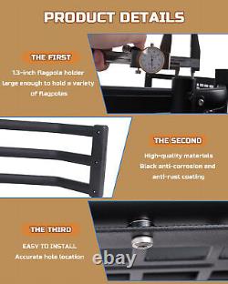 Truck Bed Extender For Hyundai Santa Cruz with Molle Panel & Flag Bracket