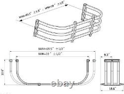 Truck Bed Extender for Hyundai Santa Cruz Aluminum Black for Full Size Trucks