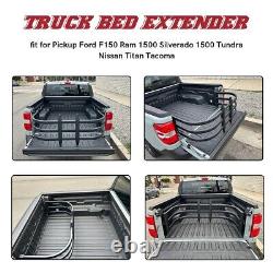 Truck Bed Extender for Hyundai Santa Cruz Aluminum Black for Full Size Trucks