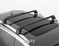 Turtle Black Air V2 Roof Rail Racks Cross Bar for Hyundai Santa Cruz 2022-2023