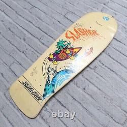 Vintage 2008 Santa Cruz Keith Meek Signed Slasher Reissue Skateboard Deck New