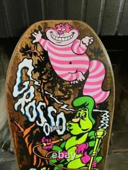 Vintage Alice In Wonderland Jeff Grosso C&D Skateboard Santa Cruz Deck