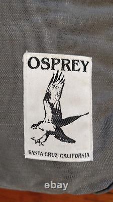 Vintage Deadstock 1974 OSPREY Santa Cruz Day Pack NEW Backpack Book Bag Gray