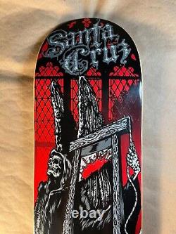 Vintage Early 2000s Santa Cruz Grim Reaper Guillotine Skateboard Deck Art