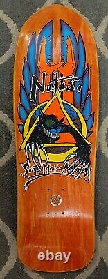 Vintage NOS Natas Kaupas Santa Cruz Evil Cat skateboard Santa Monica Airlines