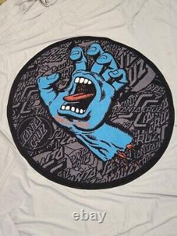 Vintage Santa Cruz Screaming Hand Round Rug. Very Collectable And Hard To Find